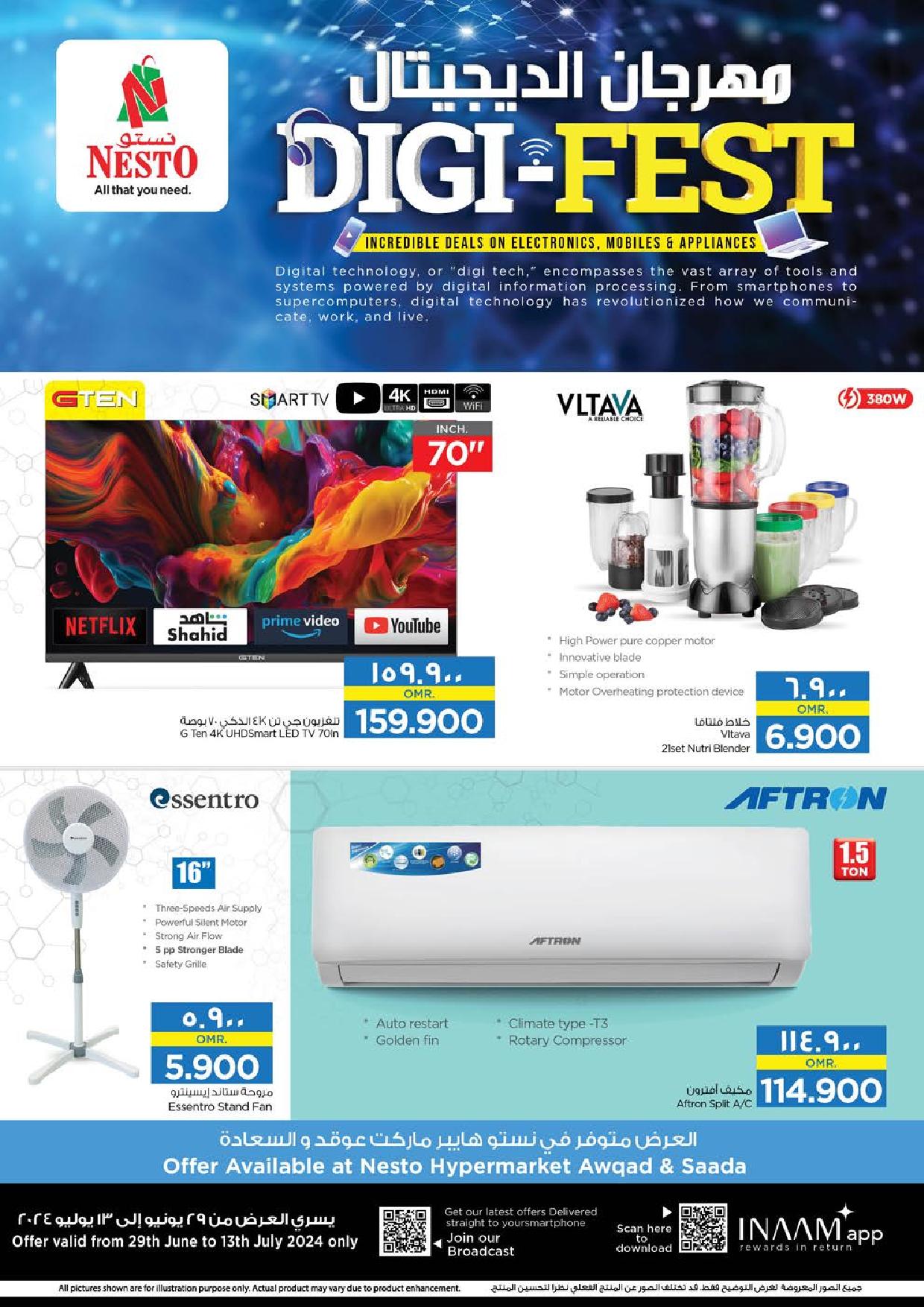 Page 1 at Digital Festival offers at Nesto Salalah Oman