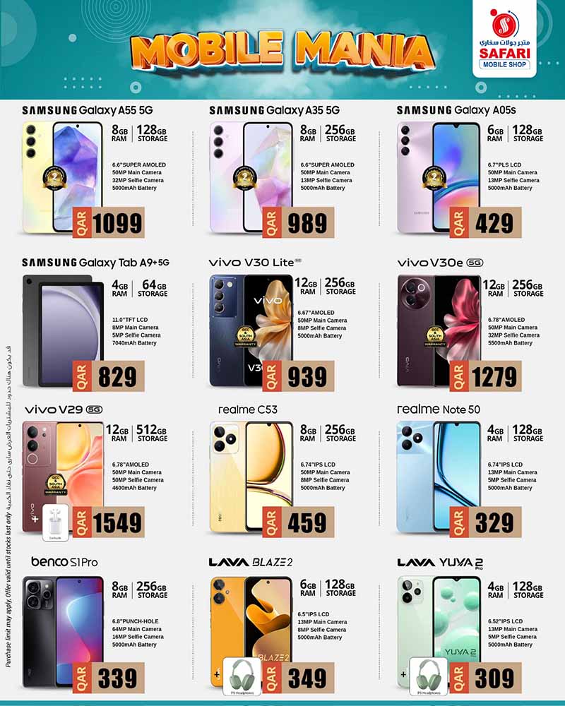 Page 2 at Phone Fiesta offers at Safari mobile shop Qatar