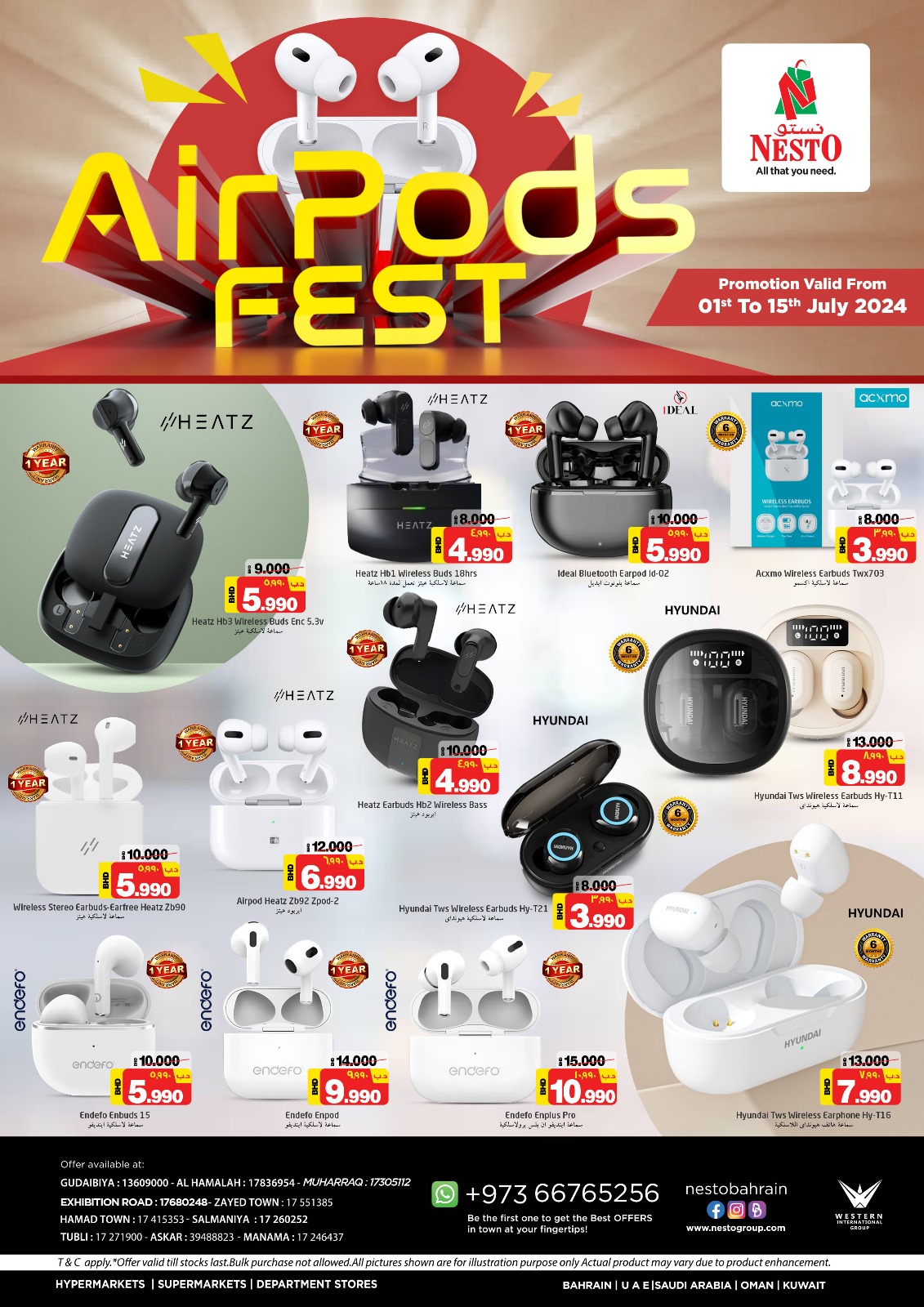 Page 1 at AirPods Festival offers at Nesto Bahrain