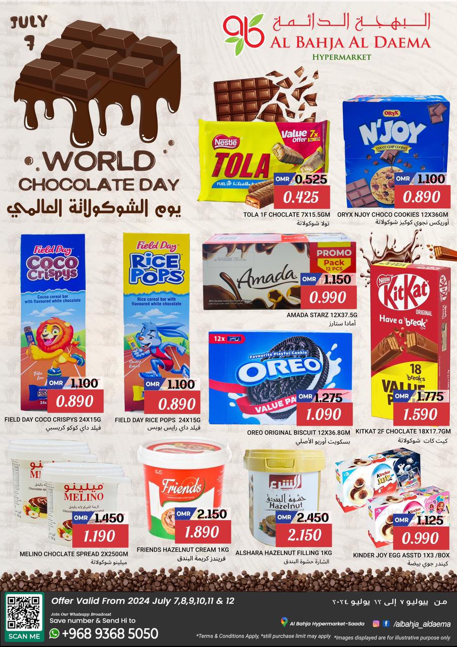 Page 1 at World Chocolate Day Deals at Al Bahja Al Daema hypermarket Oman