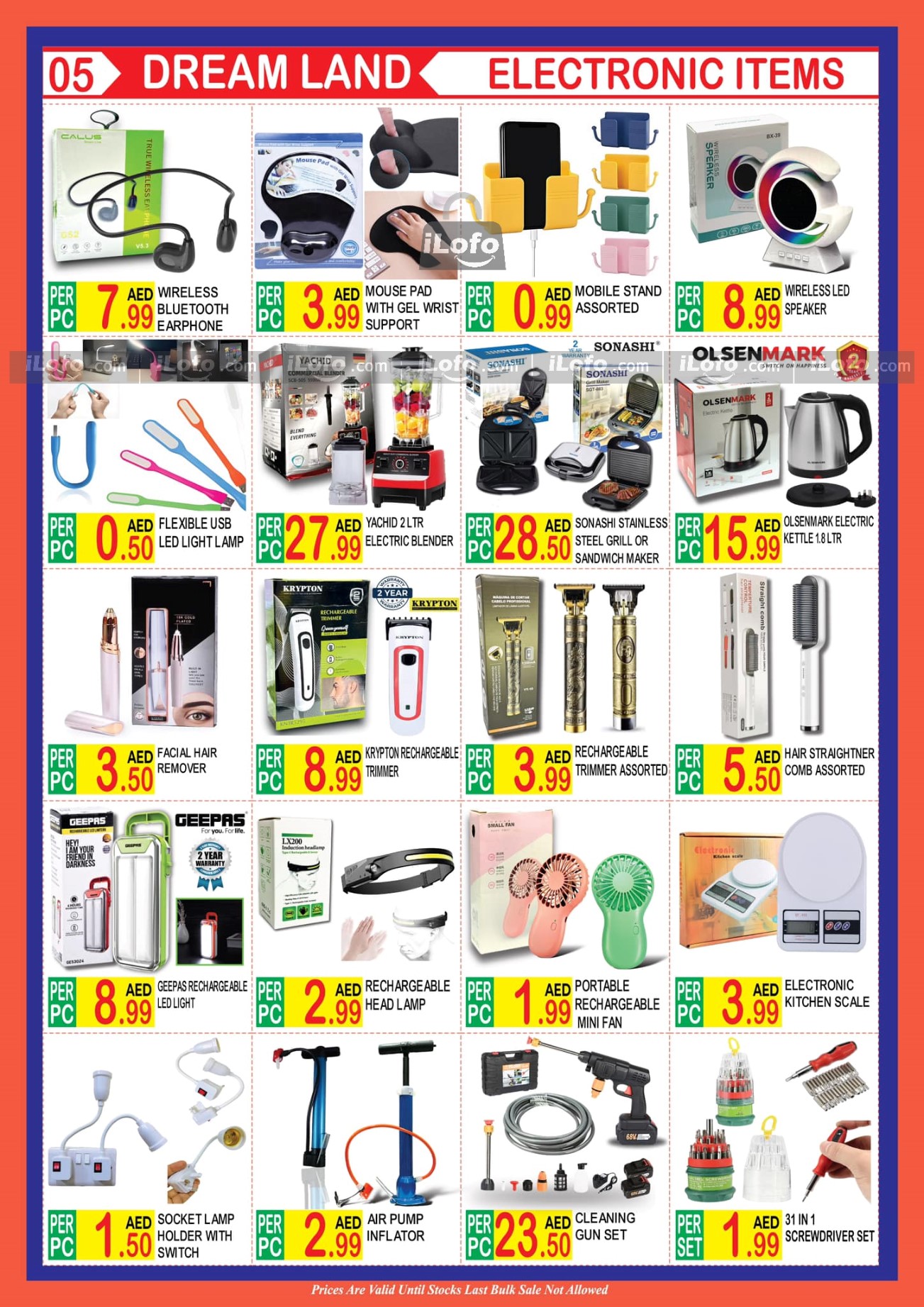 Page 5 at Dream Deals at Dream Land Center UAE Deira Dubai