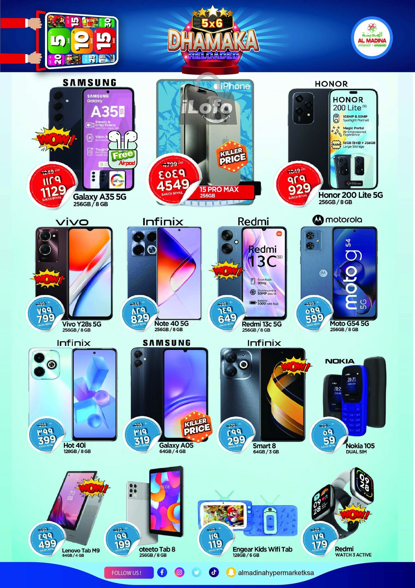 Page 37 at 5x6 Dhamaka Deals at Al Madina Hypermarket KSA