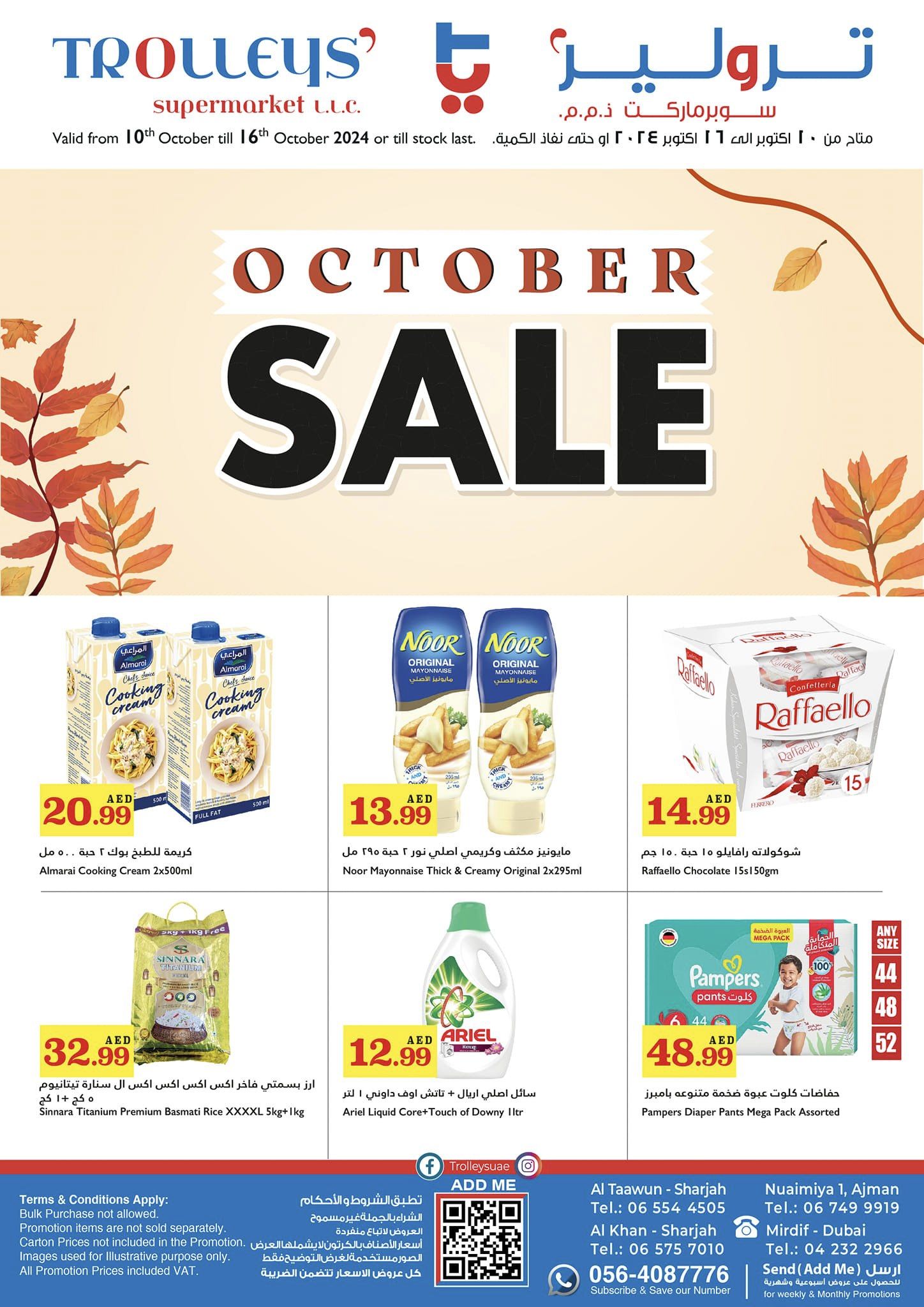 Page 1 at October Sale at Trolleys supermarket UAE