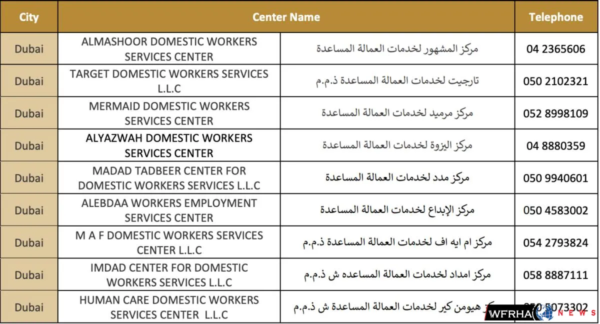 Domestic worker centers